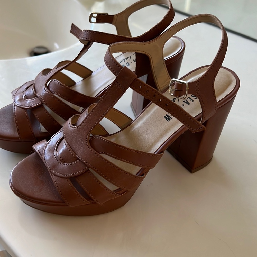 Chelsea Crew Black Label Vintage Wedge Heels